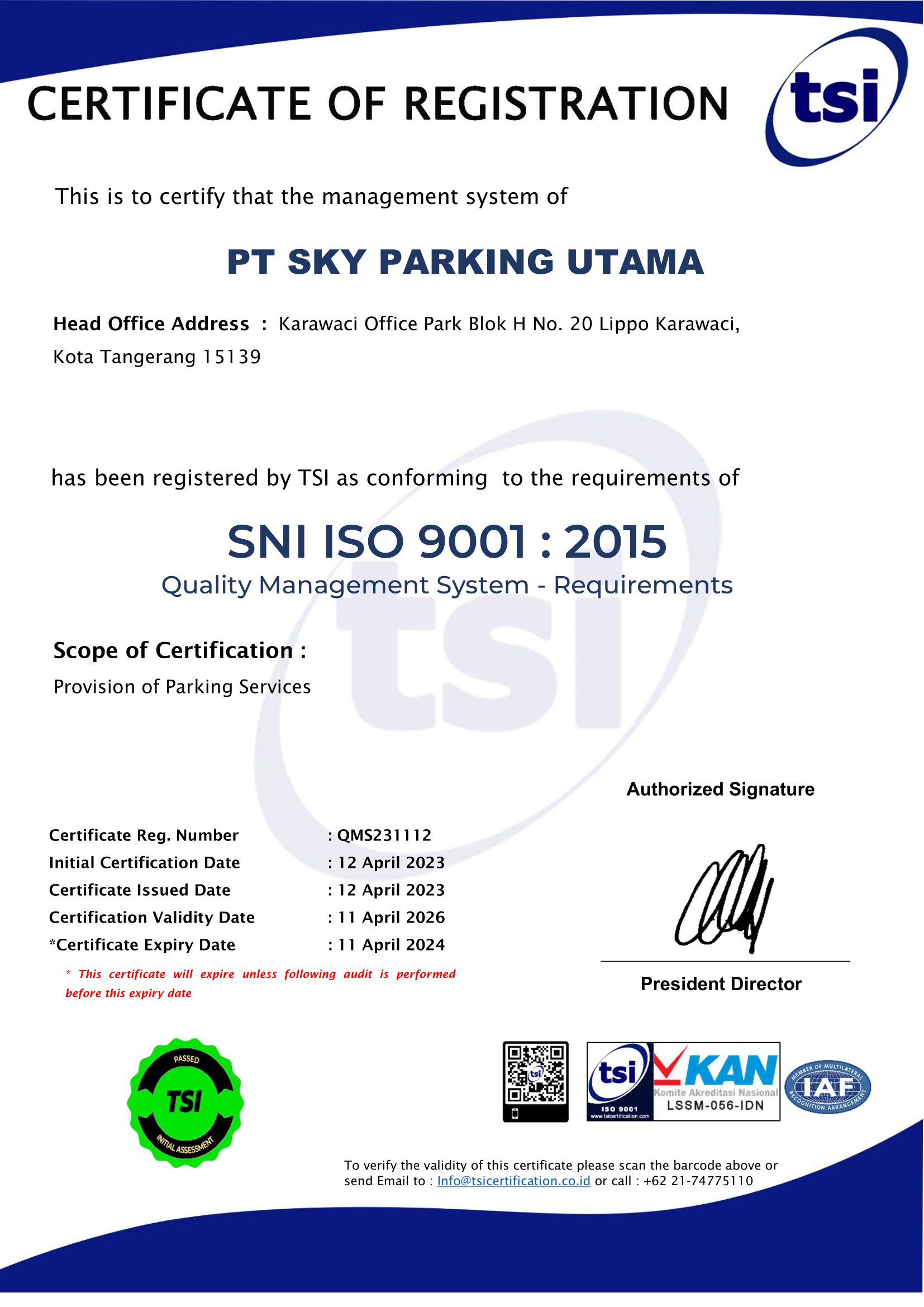 Qms231112 Pt Sky Parking Utama