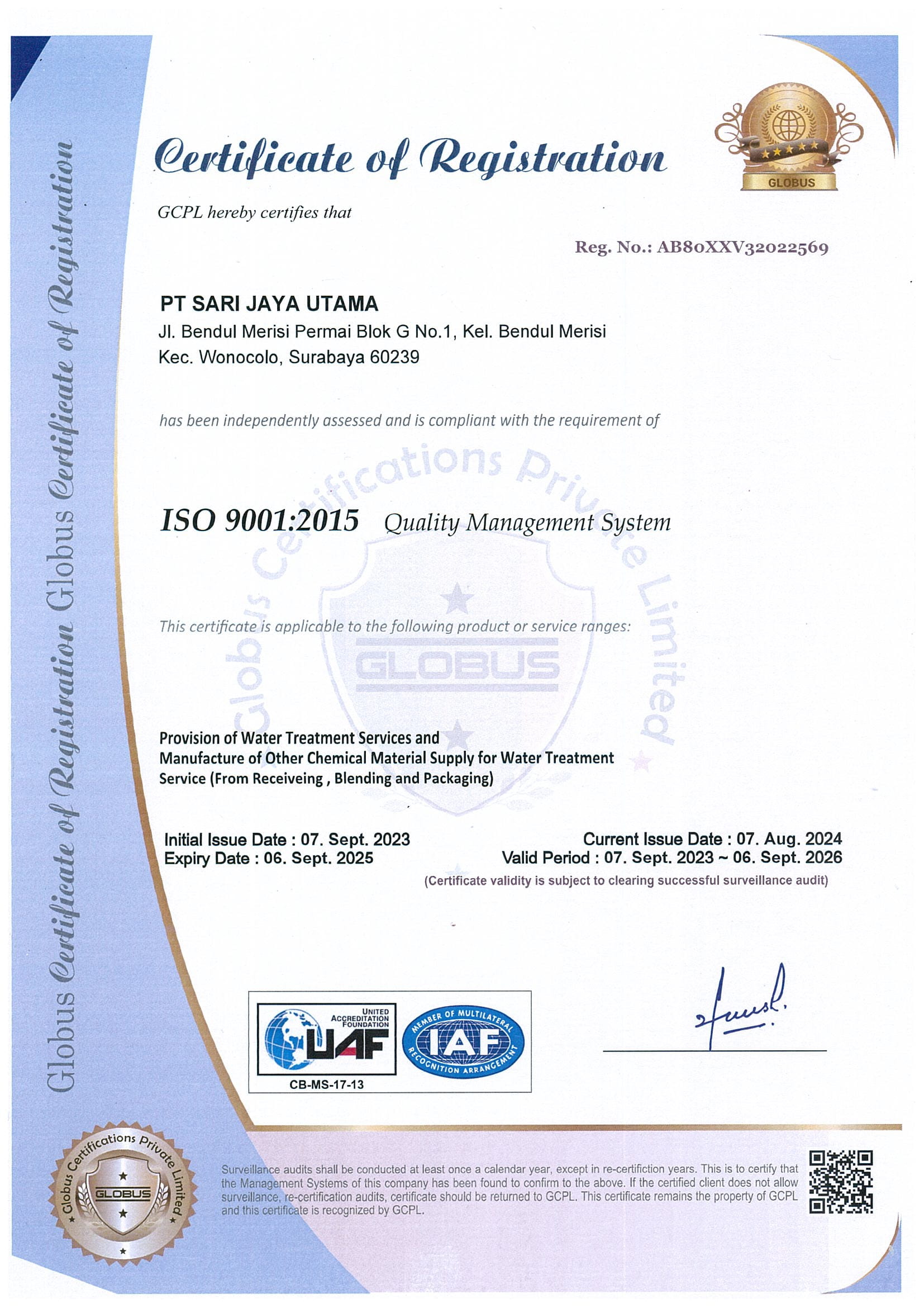 AB80XXV32022569 PT SARI JAYA UTAMA