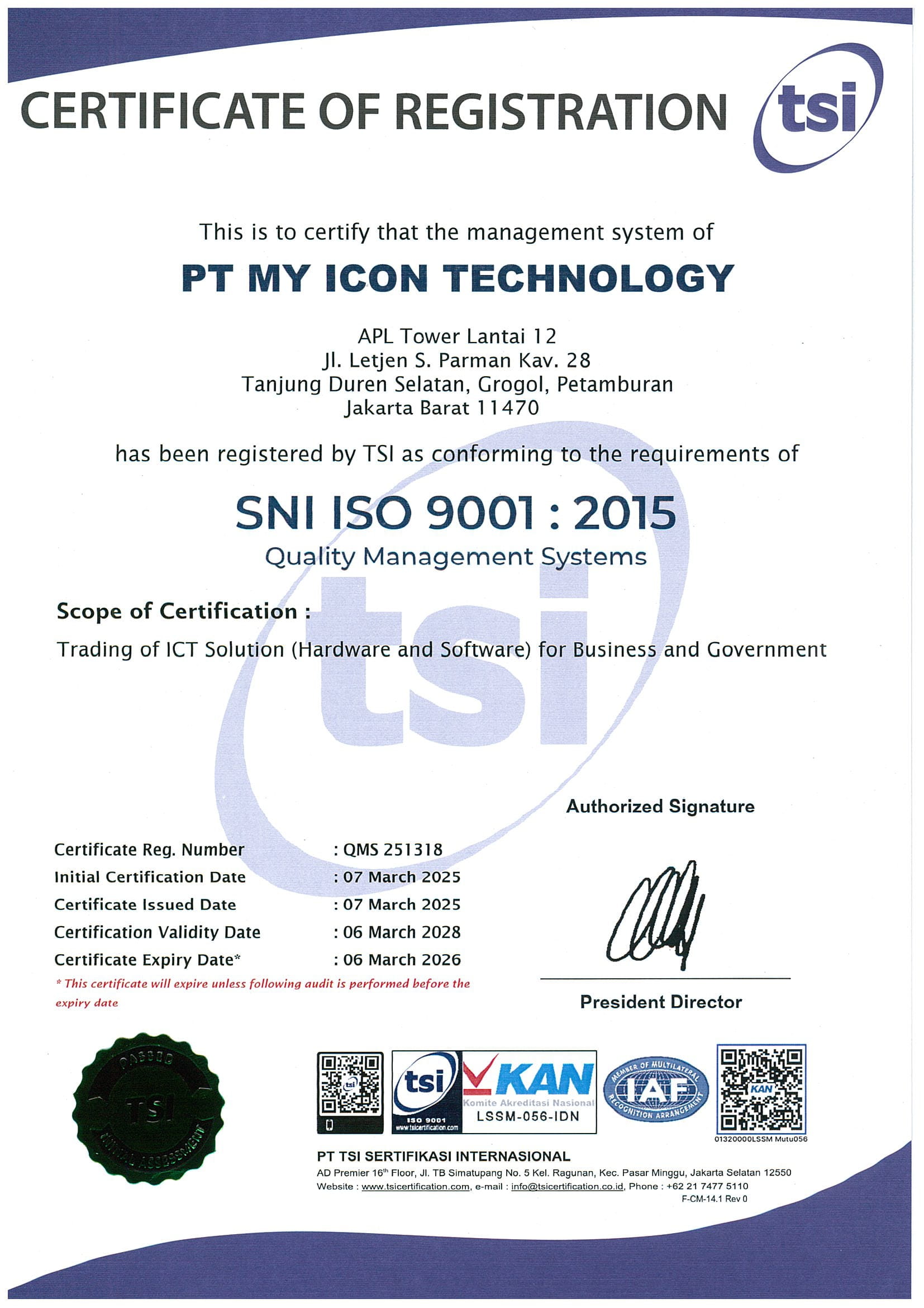 QMS251318 PT MY ICON TECHNOLOGY